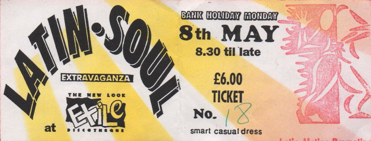 #OnThisDay 8th May - Latin Soul Extravaganza 'at the new look Exile Discotheque' #Birmingham