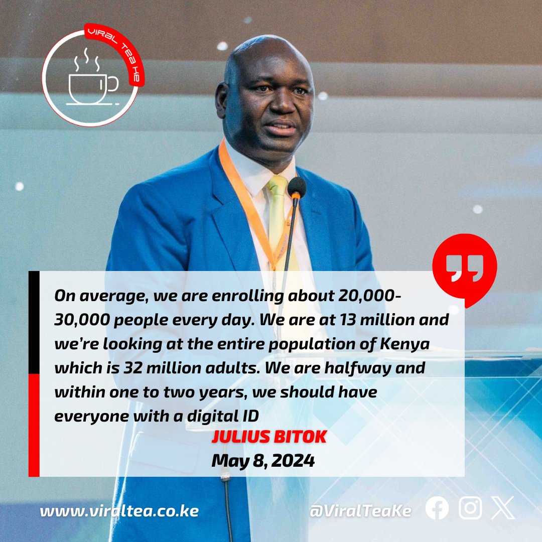 Within one to two years, we should have everyone with a digital ID- PS Julius Bitok
#NADPAConference24