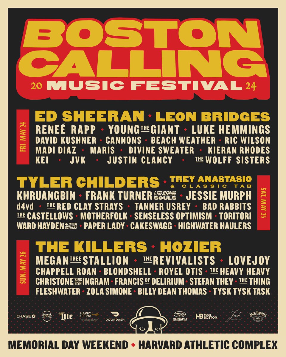 Boston Calling is just a few weeks away - see you there Saturday, May 25th! bostoncalling.com/tickets