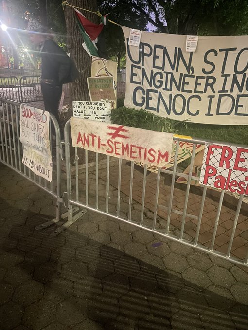 If only the @penn encampment spent more time in class and less time in tents, they’d know how to spell “semitism.”