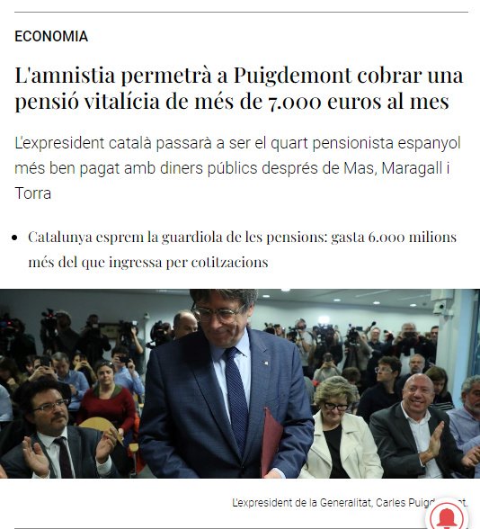 Puigdemont no enganya quan diu que té un pla per culminar la independència, però no la de Catalunya, sinó la seva independència econòmica i viure de la moma tot el que li queda de vida.