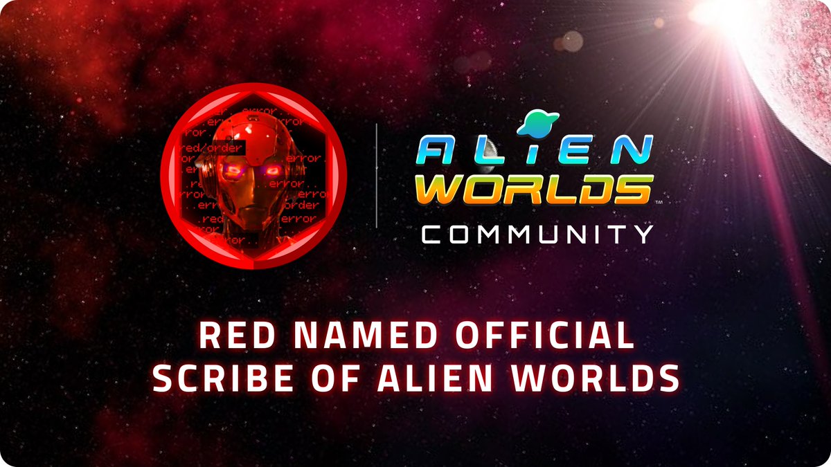 #GalacticHubs has named RED as the official 𝗦𝗰𝗿𝗶𝗯𝗲 𝗼𝗳 𝗔𝗹𝗶𝗲𝗻 𝗪𝗼𝗿𝗹𝗱𝘀, recognizing his dedication and creativity in shaping our narrative. A long-standing member of the community, RED will oversee lore contributions while managing the Fandom website.

Connect with