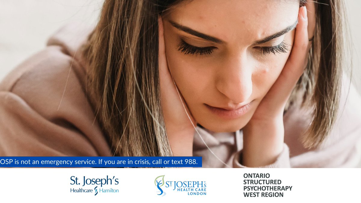 If you're 18+ in Ontario, you can get free Cognitive Behavioural Therapy through Ontario Structured Psychotherapy. Learn more at OSPWest.ca. OSP West is an initiative we are proudly leading with @stjosephslondon and partners across Ontario West. #MentalHealthWeek