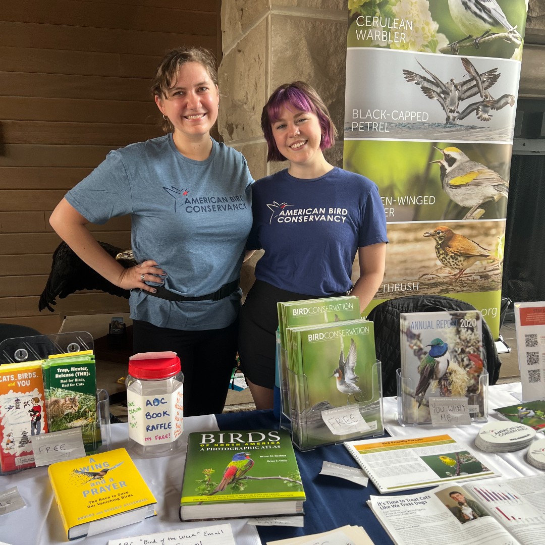 ☀️Good morning! I asked ABC Major Gifts Officer (& my booth buddy) Liz Vaccaro what she’s loving about #BiggestWeek. She says, “It’s been wonderful connecting with our ABC members & celebrating our shared passion for conservation. And, I've gotten 7 lifers so far!”🐦