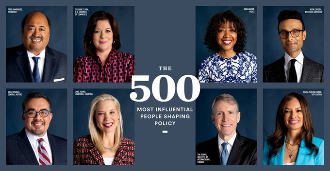 Honored to be included in this year's list & a tribute to the @BPC_Bipartisan, its people & mission!