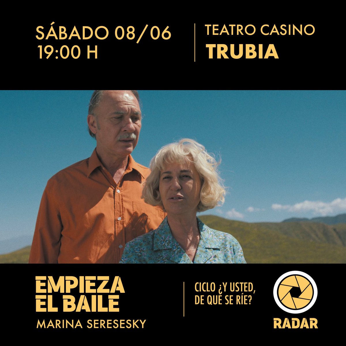 ¡Radar se va a Trubia! 

🎞️ 11 de mayo | El triunfo

🎞️ 8 de junio | Empieza el baile

🕘  19:00 horas
🎟️ Entrada es libre hasta completar aforo

Ambas pelis pertenecen al ciclo ¿Y usted, de qué se ríe?😃😁😆🤣😂🥲

#CulturaOviedo
#radar