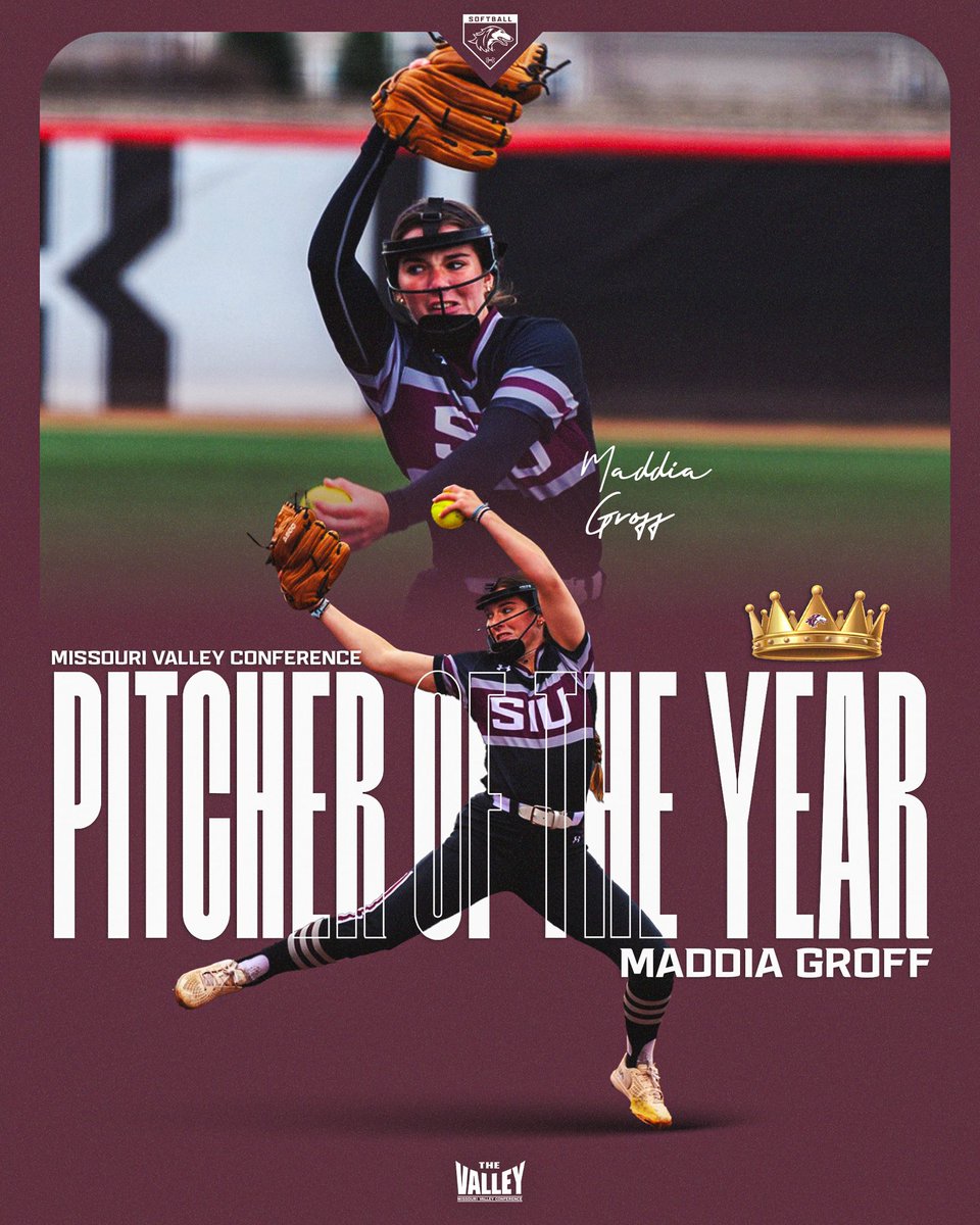 Best freshman AND best pitcher in the Missouri Valley Conference. Ladies & gentlemen, @MaddiaG❗️ Maddia Groff wins 2024 MVC Pitcher of the Year 🏆