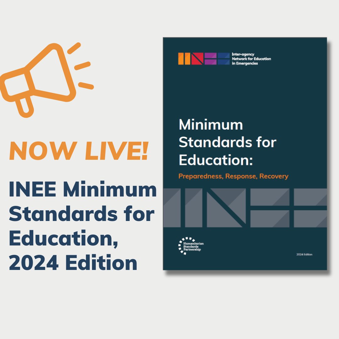 UNHCR is proud to be part of the launch of the updated INEE Minimum Standards📚🌟 Education is a human right for all, including during emergencies. The 2024 update aims to ensure that the INEE MS remain relevant, accessible, and adaptable to support all education stakeholders.