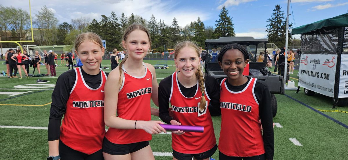 Monticello Girls T&F (@montigirlstf) on Twitter photo congrats to the Girls TF 4th place finish at True Team 8AAA section meet in Brainerd last night! Super team strength, support of each other AND having fun doing it!! <a href="/MonticelloMagic/">Monticello Magic</a> <a href="/ISD882/">Monticello School District</a> congrats to the Girls TF 4th place finish at True Team 8AAA section meet in Brainerd last night! Super team strength, support of each other AND having fun doing it!! <a href="/MonticelloMagic/">Monticello Magic</a> <a href="/ISD882/">Monticello School District</a>