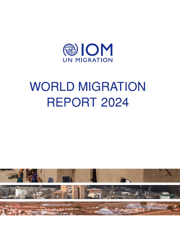 #WMR2024 

▶️Majority of people do not migrate across borders; larger numbers migrate within countries

▶️Majority of people continue to live in the countries where they were born —only 1 in 30 are migrants

▶️International remittances surged by 650 %

👉 bit.ly/3WsqUEH