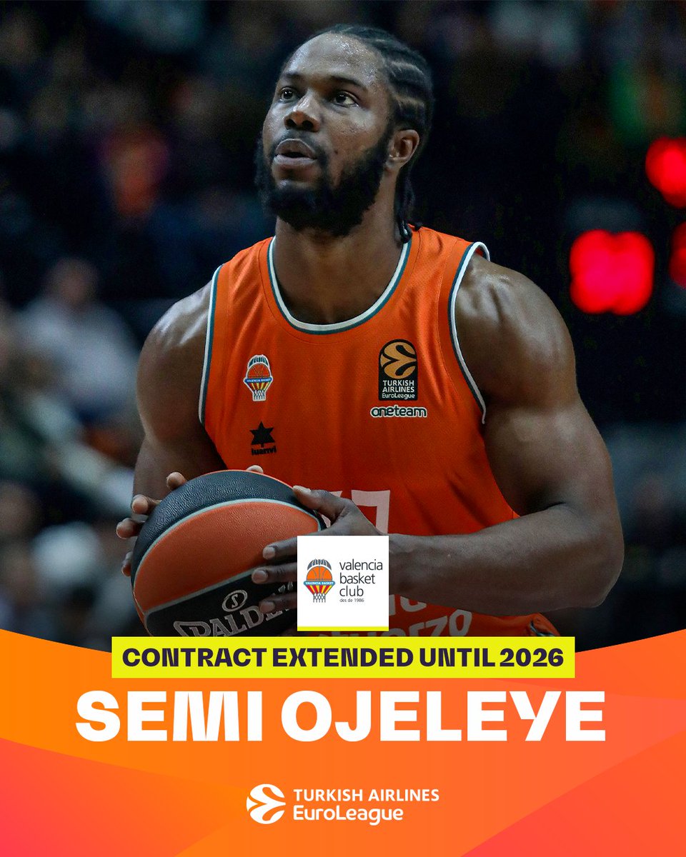 Semi Ojeleye stays in Valencia🍊 @valenciabasket