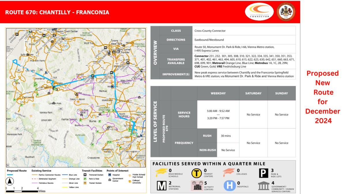 Join us to discuss the proposed service changes for December 2024. Below⬇️ is just one of the routes we'll discuss. Please also take the online survey 👉🏽 bit.ly/3UR52l2
Virtual Public Meetings:
- May 14 at noon 
- May 16 at 7 p.m.
- Meeting links: bit.ly/4dyOpBS