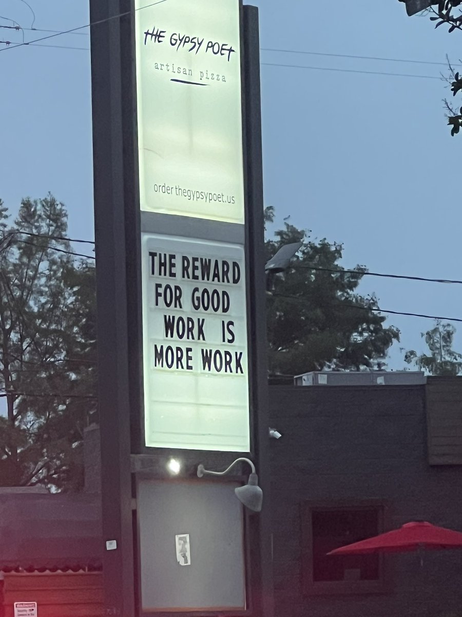 Why is it that the rest of society needs this reminder? 
As a business owner/ entrepreneur more work is a drug and fuel for the machine. A good reminder this morning leaving the gym to stay humble, be grateful, and over deliver.