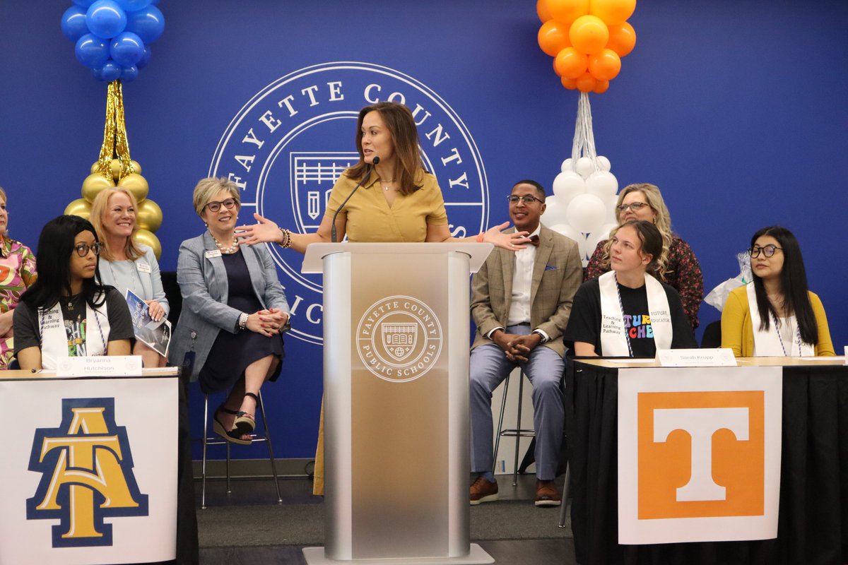 This is Teacher Appreciation Week and I support all teachers…even before they get their own classroom. @FCPSKY celebrated a college signing day for future educators. I told them to go be great!