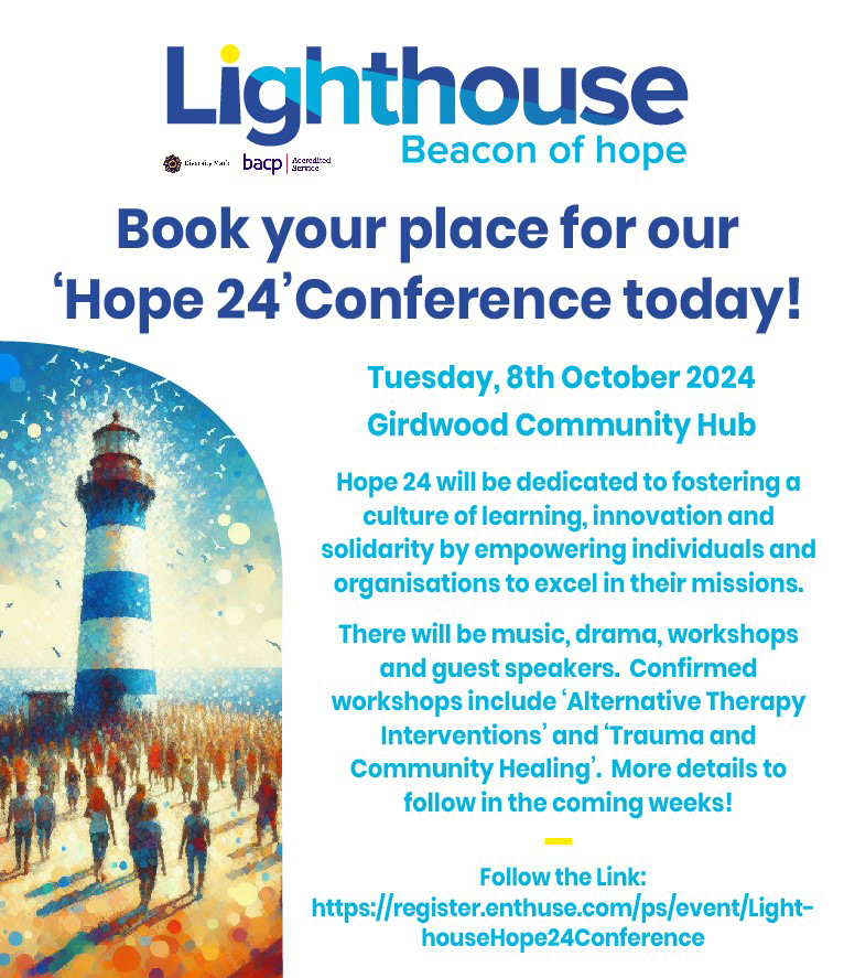 Please note that Lighthouse Conference “Hope 24” is now open for Registration.

It  takes place exactly 5 months from today however places were taken very quickly last year so make sure to register asap, if you want to ensure a place! 

register.enthuse.com/ps/event/Light…