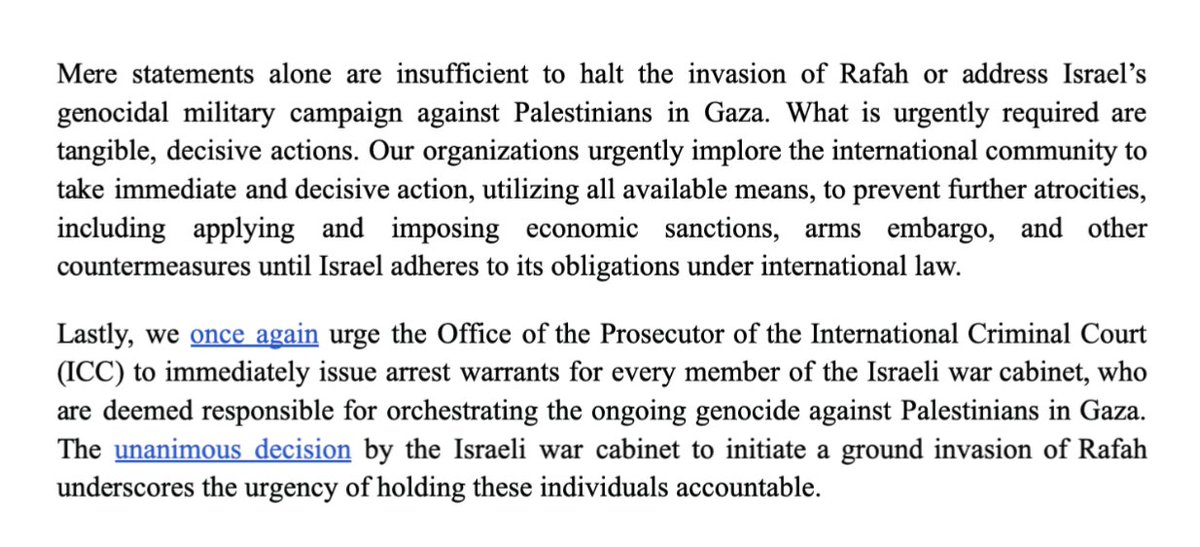 The beginning of the Rafah ground invasion stands as a testament to the failure of the international community to stop the ongoing genocide in Gaza and compel Israel to adhere to the ICJ provisional measures orders. Our latest w/ @alhaq_org & @pchrgaza: mezan.org/en/post/46435