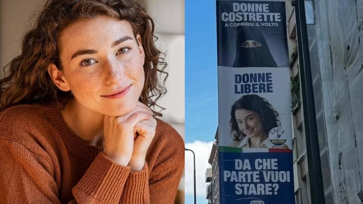 Anna Haholkina, an Italian-Ukrainian model, plans to take legal action against the Lega after they put her picture on their banners without permission. May 8, 2024