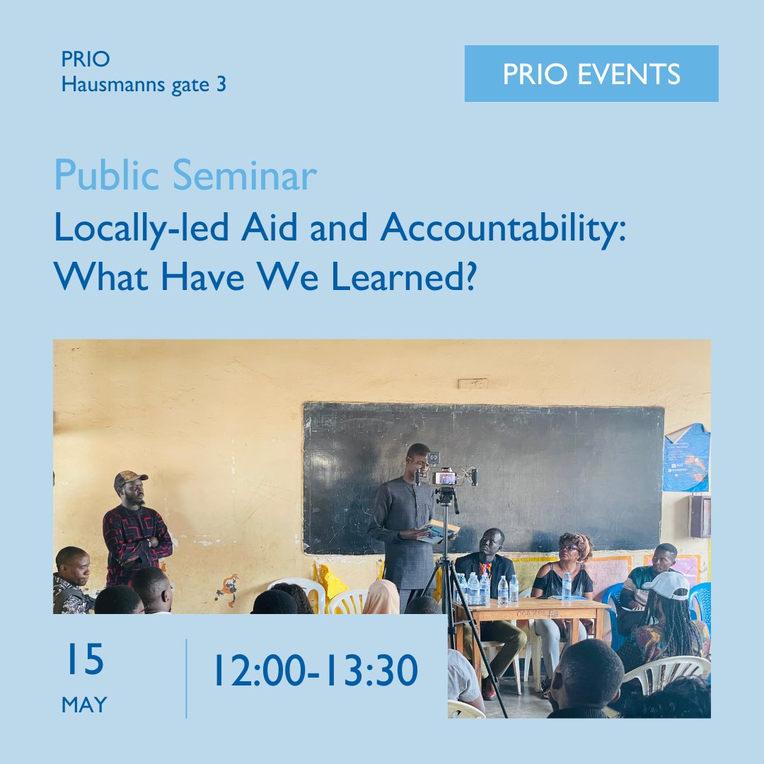 What do we know about understandings and practices of accountability in humanitarian assistance? Join us at PRIO, where the speakers will draw on findings from the AidAccount project and conference. Register here ➡️ prio.org/events/9134