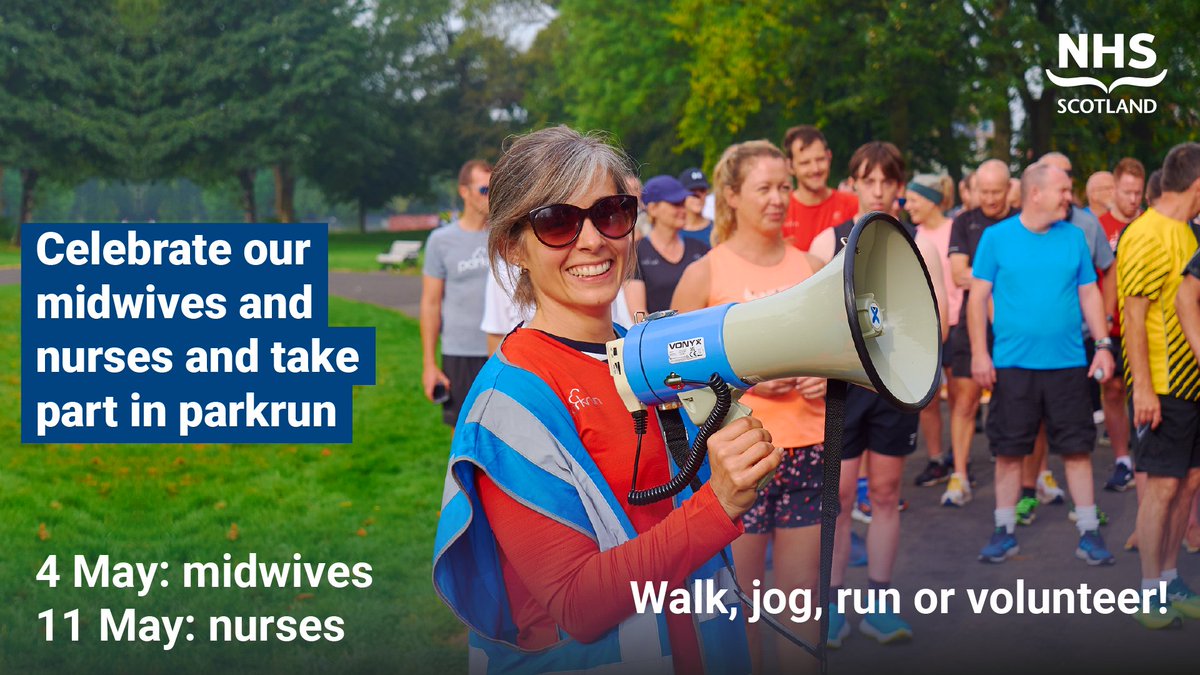 Take part in your local @parkrunUK event on 11 May to mark International Nurses Day 🏃‍♀️ Walk, jog, run or volunteer as we recognise and thank our nurses Register here 👉 parkrun.org.uk/register/ #IND2024