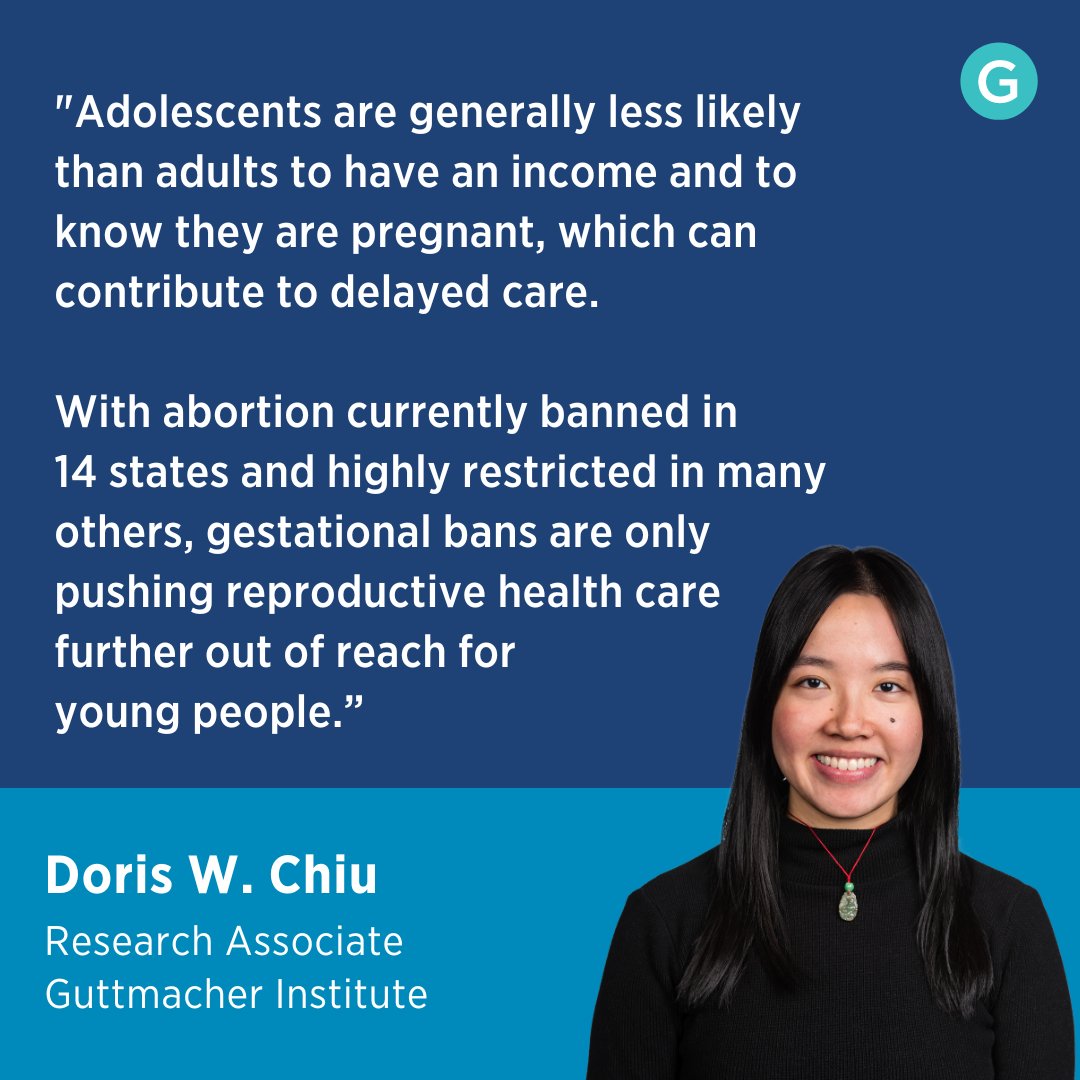 Abortion bans & restrictions in US states always made it difficult for adolescents to get timely & affordable abortion care. Our new study examines the unique barriers young people face when seeking abortion—challenges that have only increased post-Dobbs: gu.tt/4aGAc49