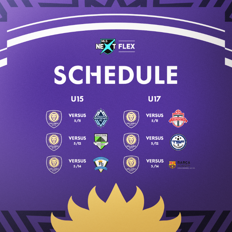 Our U15 and U17 Young Lions are ready for #MLSNEXTFlex in Boyds, Maryland, this weekend! 💪 @MLSNEXT | #VamosOrlando