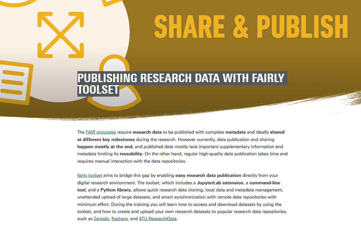 Do you want to #learn how to #publish your #research #data easily? Join our 4h #training workshop on 15 May! Registration 👉itc.nl/about-itc/cent… In collaboration with <a href="/tudelft_dcc/">TU Delft DCC</a> <a href="/FacultyITC/">Faculty ITC | University of Twente</a>. <a href="/OpenSciTwente/">@OpenSciTwente@akademienl.social</a> <a href="/utwentedcc/">@University of Twente - Digital Competence Centre</a>