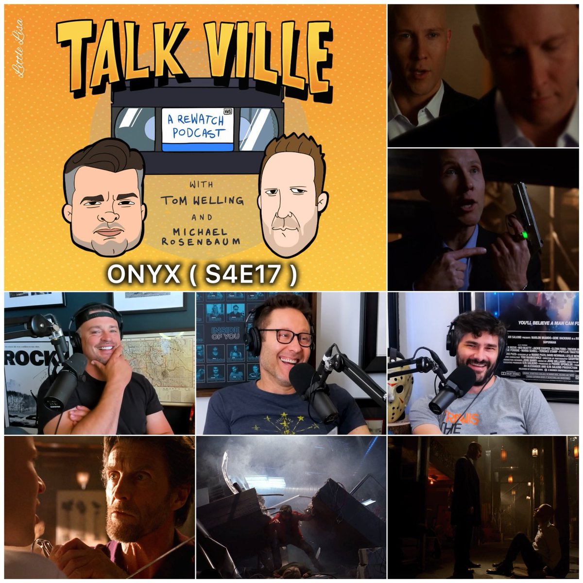 Tom Welling, @michaelrosenbum & @TellezRyan dive into one of the best episodes of Smallville on this week’s @TalkVillePod Listen to ONYX ( S4E17 ) available now on all podcast platforms & in video on YouTube. 👉 talkvillepodcast.com/show 📺: youtu.be/K9W5CdlB_EY?si…