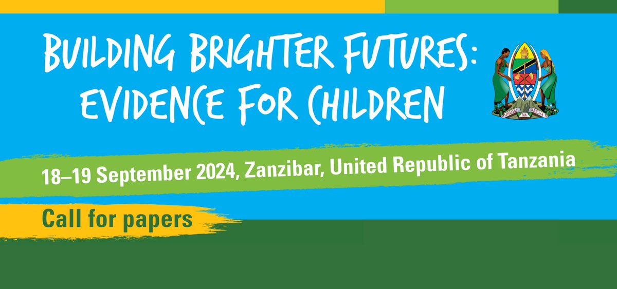 🔆 Building Brighter Futures: Evidence for Children 🗓️18 - 19 Sep, Zanzibar, United Republic of Tanzania Learn about this conference focused on understanding multidimensional child poverty in Africa and exploring policies and programmes to alleviate it: uni.cf/4a9n7PI