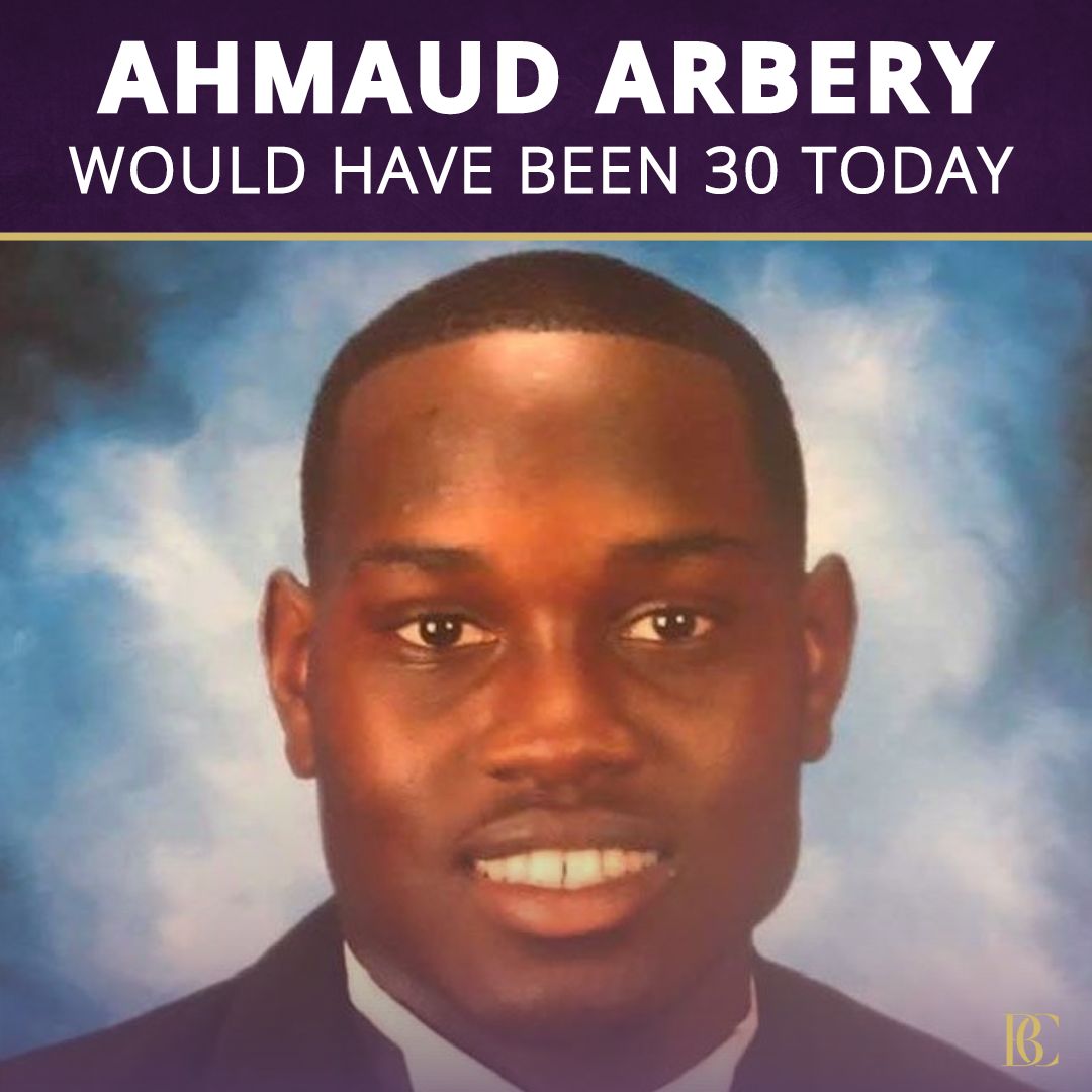 Happy heavenly 30th birthday, Ahmaud Arbery! Nothing will bring Ahmaud back, but we are grateful we have received accountability for his death at the state level and in a federal hate crime trial. Today we remember a life that was unjustly taken from us.