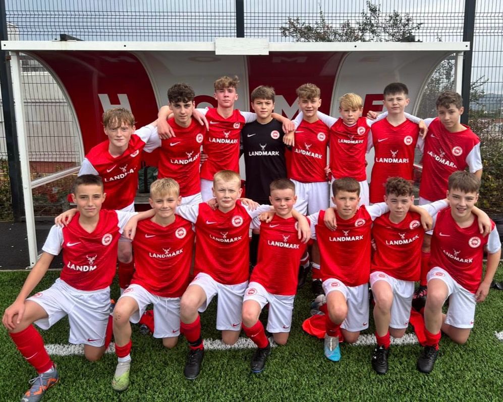 On Monday, our U14 squad became just the second side in the club’s history to compete in an NIBFA Cup final 🏆 

Losing narrowly on the day, the occasion provided another learning experience for an exciting group of players 📈

#WeAreLarne #ForTheTown