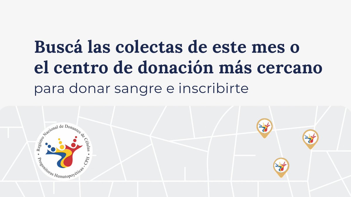 🩸 La próxima vez que dones sangre, podés hacerlo en un centro asociado al Registro o en las colectas que se realizan cada mes e inscribirte como donante de médula ósea. Los requisitos son: ○ Tener entre 18 y 40 años. ○ Pesar más de 50 kilos.