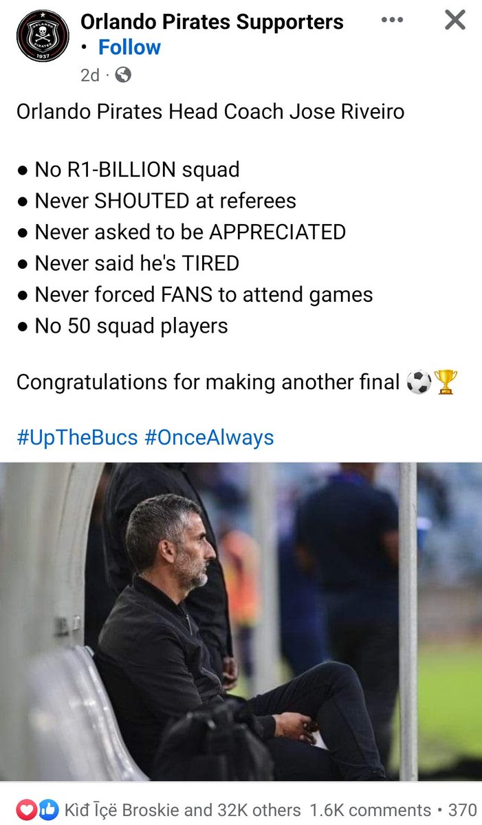 Saw that on Facebook. Facts are not wrong, are they? ☕ #OrlandoPirates #DStvPrem