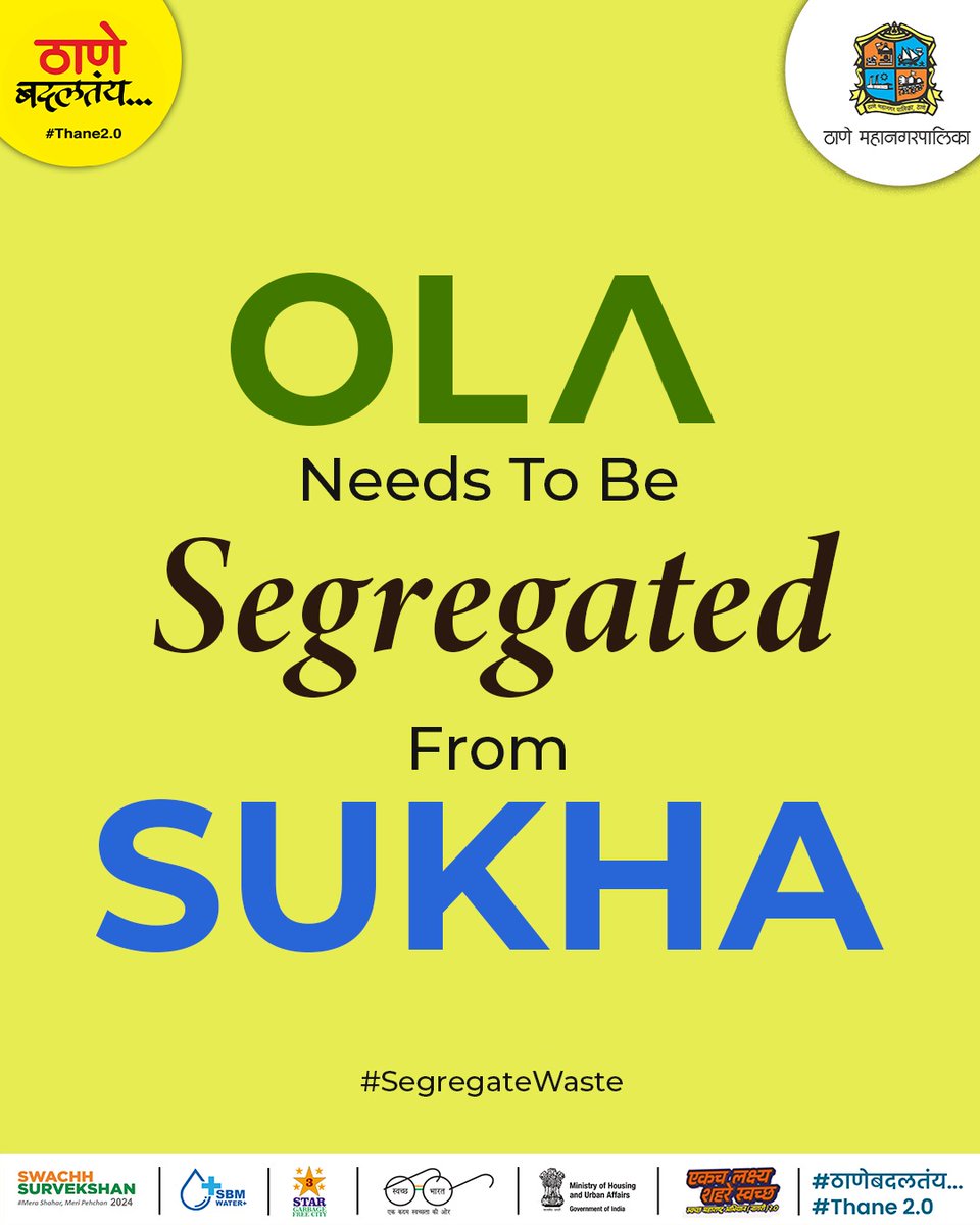 Join the green revolution, Thanekars! Segregate your waste to unlock a sustainable future. Let's reduce, reuse, and recycle for a cleaner, greener Thanecity! #swachhsurvekshan #swachhsurvekshan2024 #sustainable #ecofriendly #wastesegregation #drywaste #wetwaste #thane #thanecity