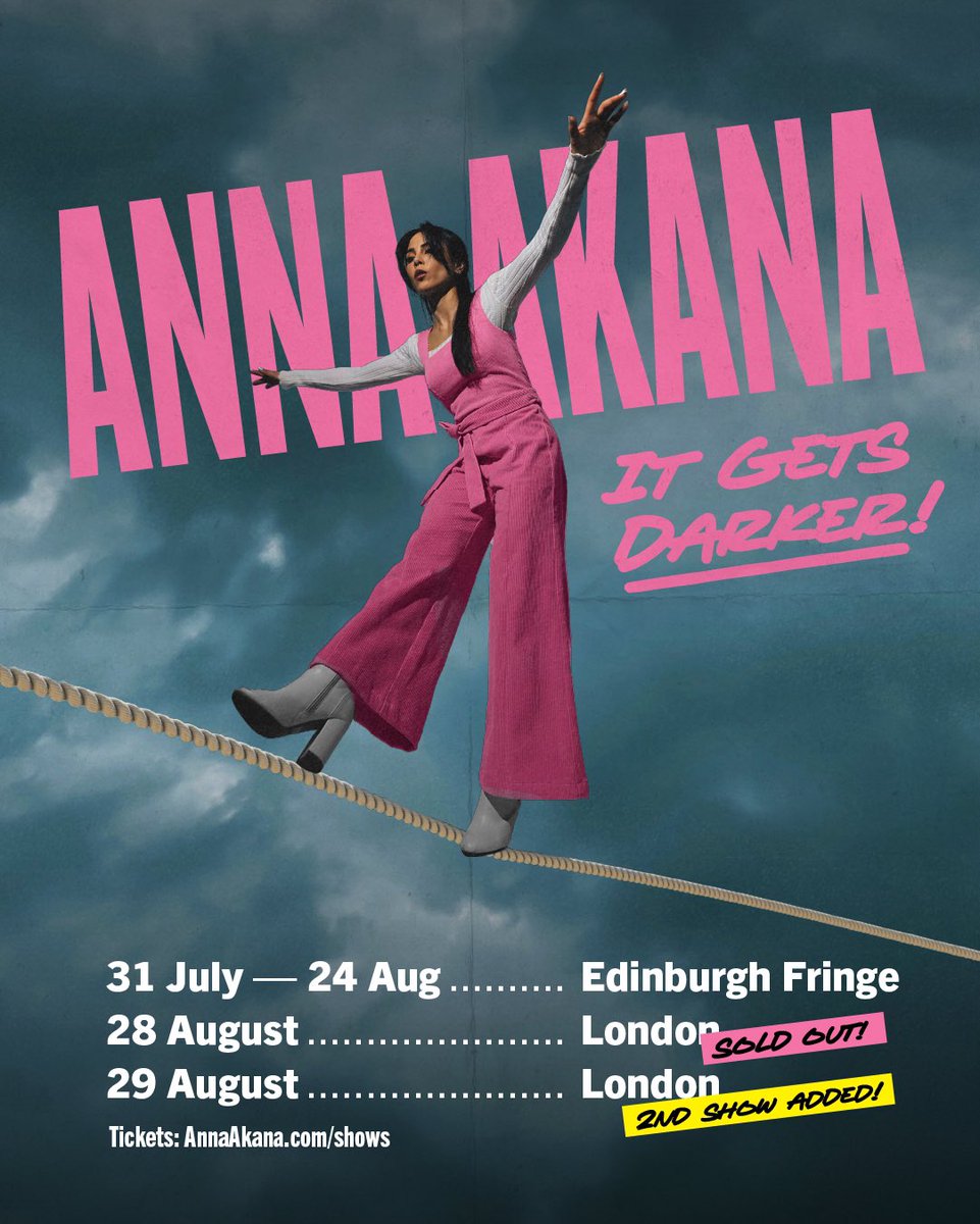London! 2nd show added! Annaakana.com/shows