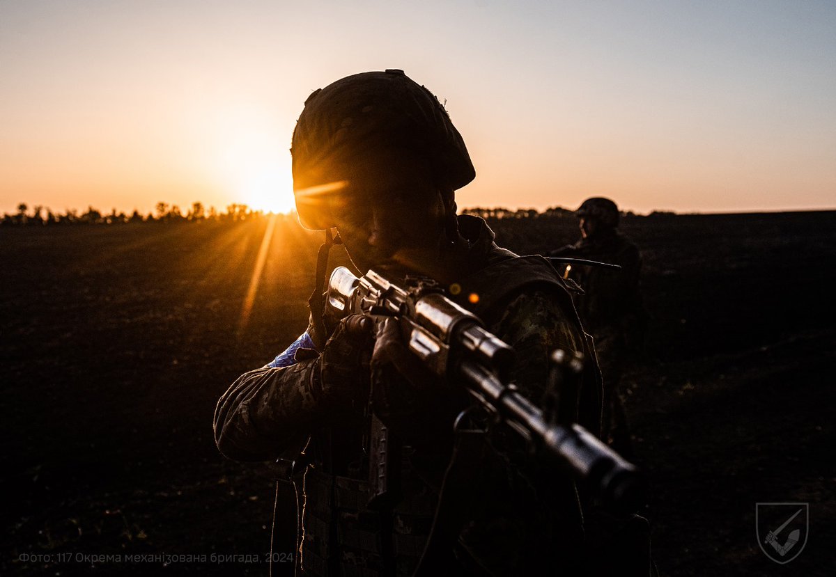 The sun will rise tomorrow. We will continue our fight. 📷: 117th Mechanized Brigade