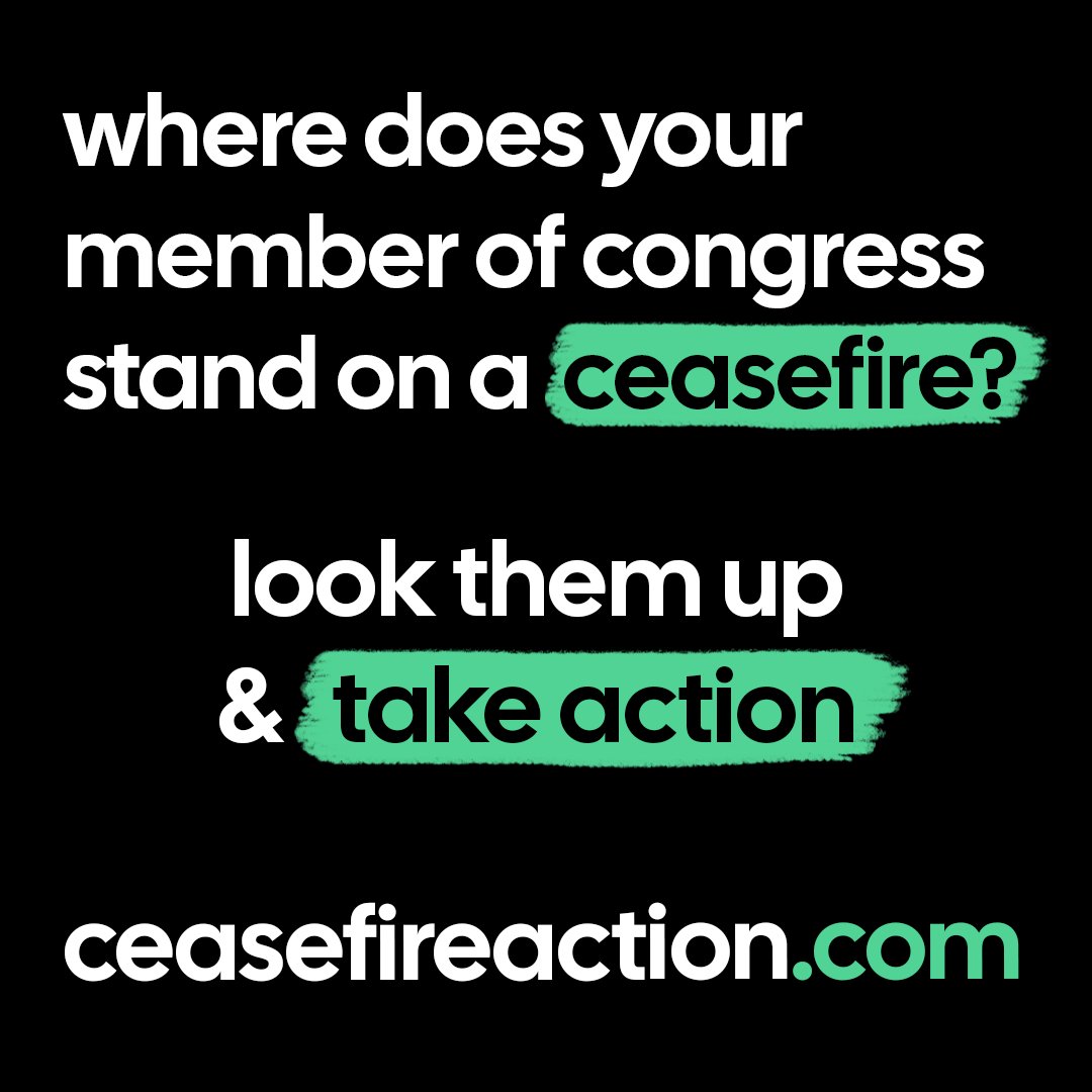 Join us in urging for an immediate ceasefire in #Gaza. Send a letter to your member of Congress today 👉 ceasefireaction.com/?source=direct… #CeasefireNow