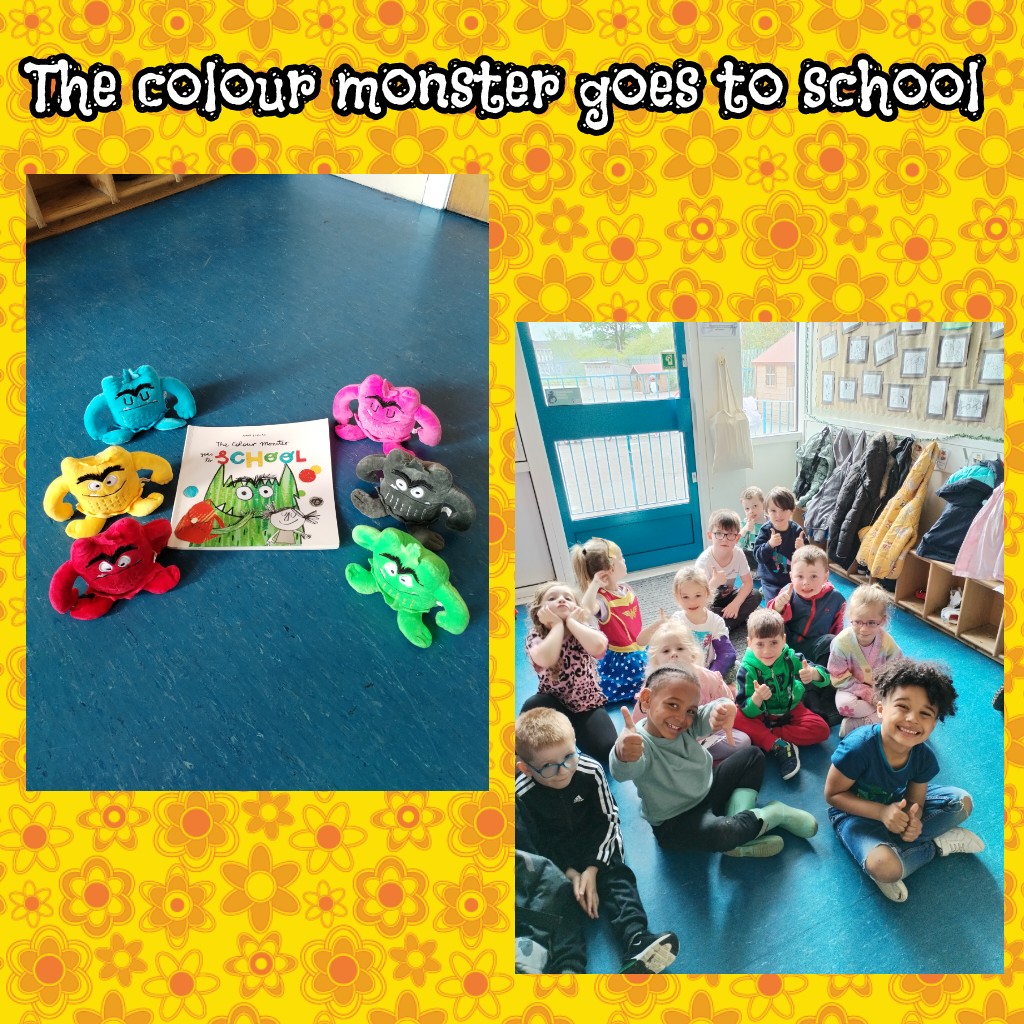 Today our pre-school learners listened to the story. We shared thoughts and feelings about our new learning journey. #school2024 #thecolourmonster #feelings #validation #childsvoice @SMOSPrimary @EarlyYearsNLC