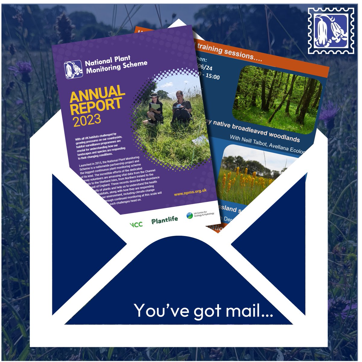 NPMS volunteers & registered supporters, check your inboxes to find news and updates from the scheme. Including the release of our latest Annual report and info on some of our upcoming training opportunities! #NPMS #botany #plantsurveys #citsci