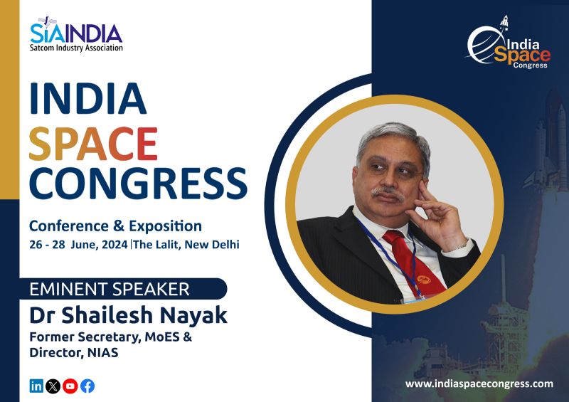 We are pleased to announce that @DrShaileshNaya1, Former Secretary of @moesgoi as well as Director of the @NIAS_India will be joining the #indiaspacesongress24 as an eminent speaker. 🗓️26-28 June, 2024 📍 The Lalit, New Delhi 🌐 lnkd.in/d_Qyhi6a   #ISC2024