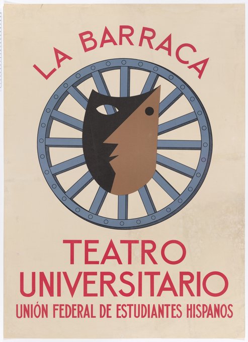 El @IAPHpatrimonio ha digitalizado el cartel “La Barraca Teatro Universitario”, propiedad del Centro de Investigación y Recursos de las Artes Escénicas de Andalucía #CIRAE Próximamente se expondrá en la Casa Museo Cervantes de Alcalá de Henares. @CulturaAND @JuntaSevilla