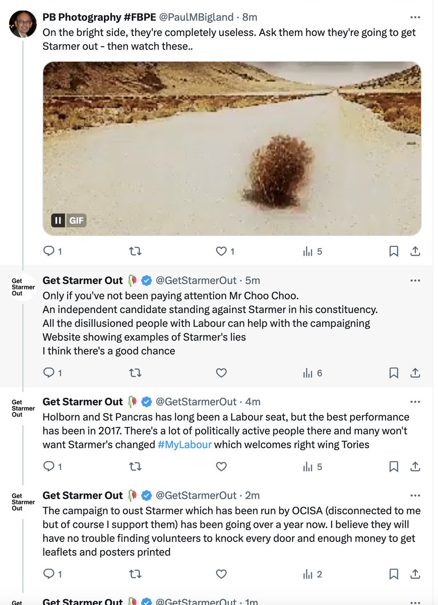Mr Choo Choo has always spoke nonsense. I've always had ideas of how to get Starmer out. I was just glad that it turned out when I returned to Twitter that OCISA was already way ahead of me.

The key to get Starmer out if just make sure people hear more of him, he's a disaster!