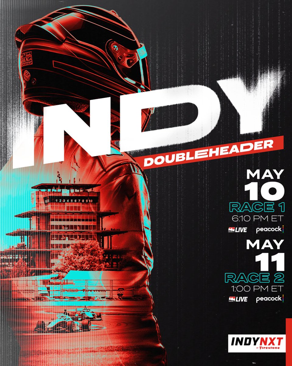 Back in the 317 for a doubleheader weekend 😎 #INDYNXT // @IMS