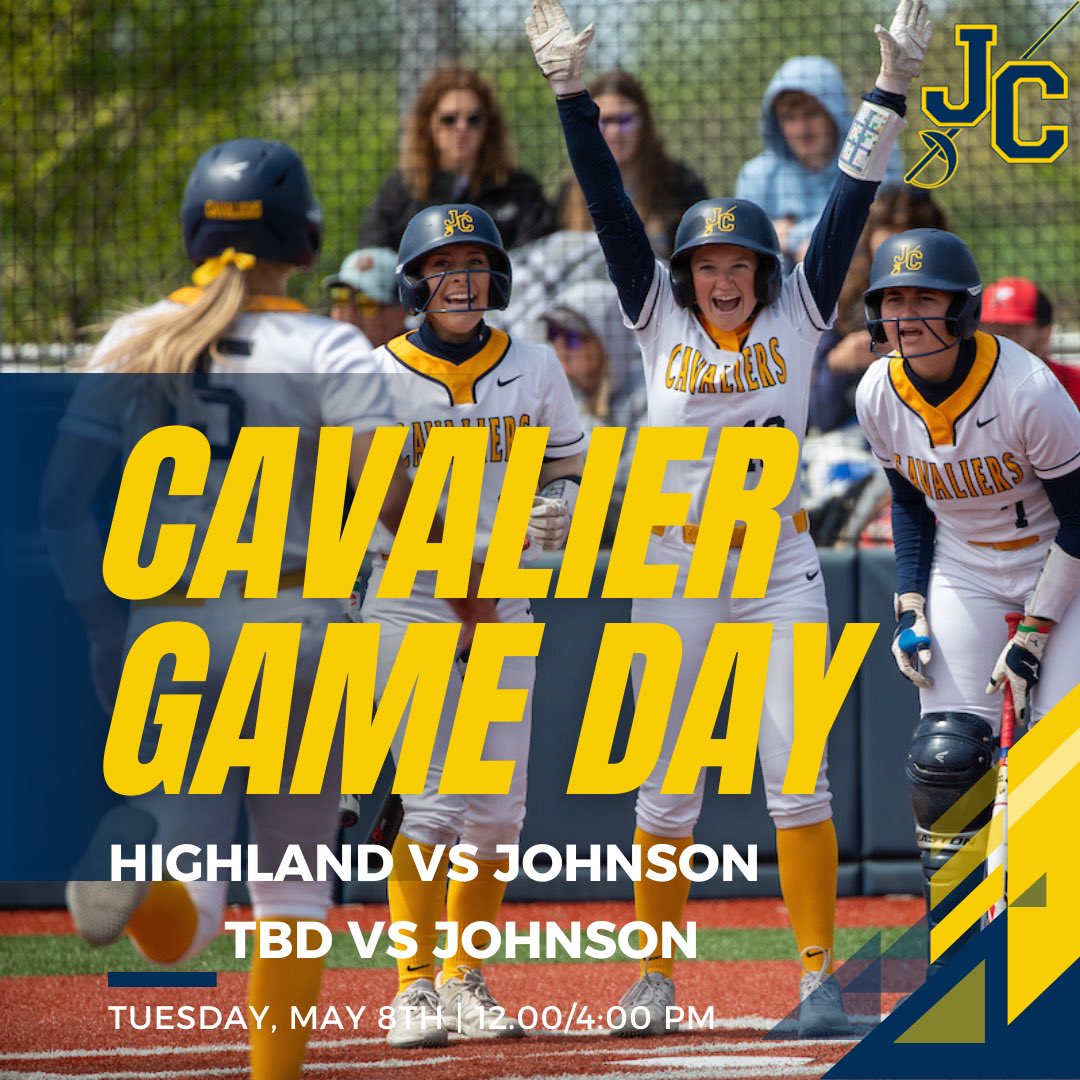 Regional 6 District Play: Cavaliers will take on Highland today at 12:00. We will then play at 4:00. Games will be live streamed on YouTube.