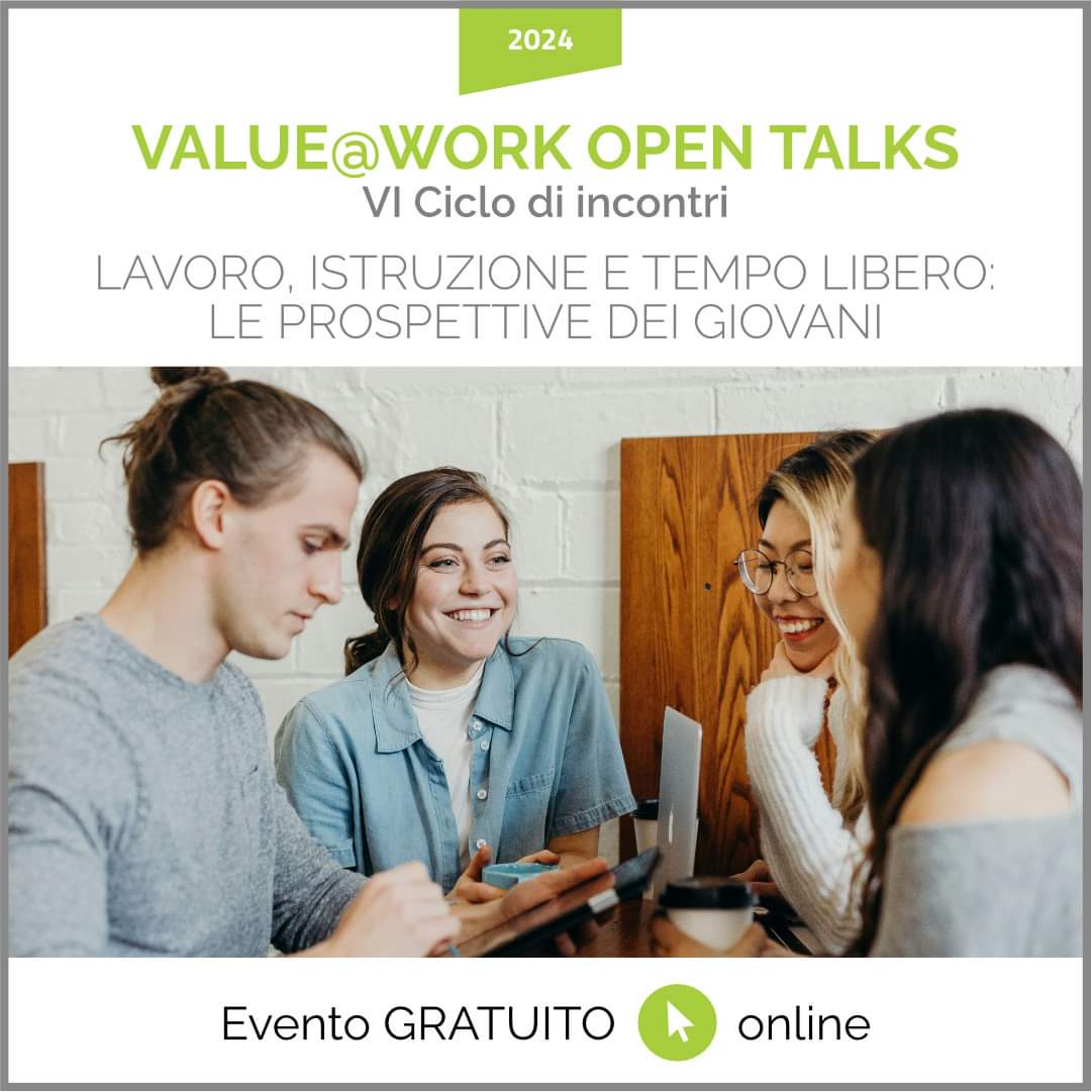 Il 13 maggio, ore 17, <a href="/filipposalone/">Filippo Salone</a> interverrà al Webinar Value@Work Open Talks 𝙇𝙖𝙫𝙤𝙧𝙤, 𝙞𝙨𝙩𝙧𝙪𝙯𝙞𝙤𝙣𝙚 𝙚 𝙩𝙚𝙢𝙥𝙤 𝙡𝙞𝙗𝙚𝙧𝙤: 𝙚𝙨𝙞𝙜𝙚𝙣𝙯𝙚, 𝙘𝙧𝙞𝙩𝙞𝙘𝙞𝙩à 𝙚 𝙥𝙧𝙤𝙨𝙥𝙚𝙩𝙩𝙞𝙫𝙚 𝙙𝙚𝙞 𝙜𝙞𝙤𝙫𝙖𝙣𝙞.

👉 Leggi il post completo: bit.ly/3wrtU9A