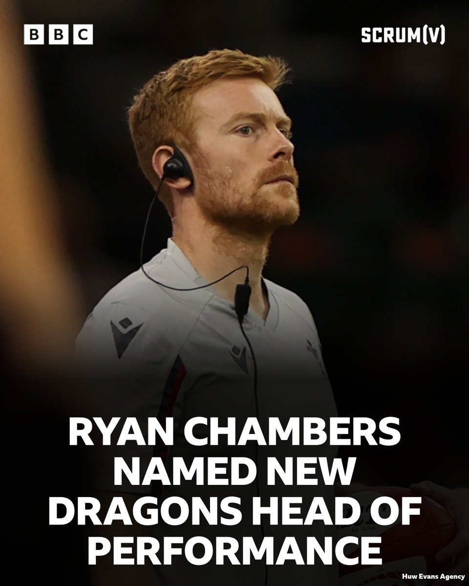 Dragons have named Ryan Chambers as their new head of performance 🏉 #BBCRugby
