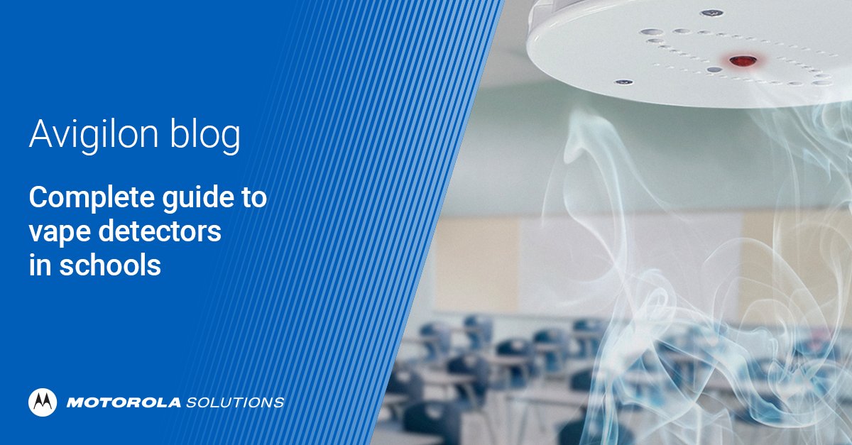 Detecting and deterring vaping can be challenging. 💨🚨Read the @MotoSolutions #Avigilon blog to learn about developing an effective vape detection system: bit.ly/3xXUnfw #SaferSchools #SaferBusinesses