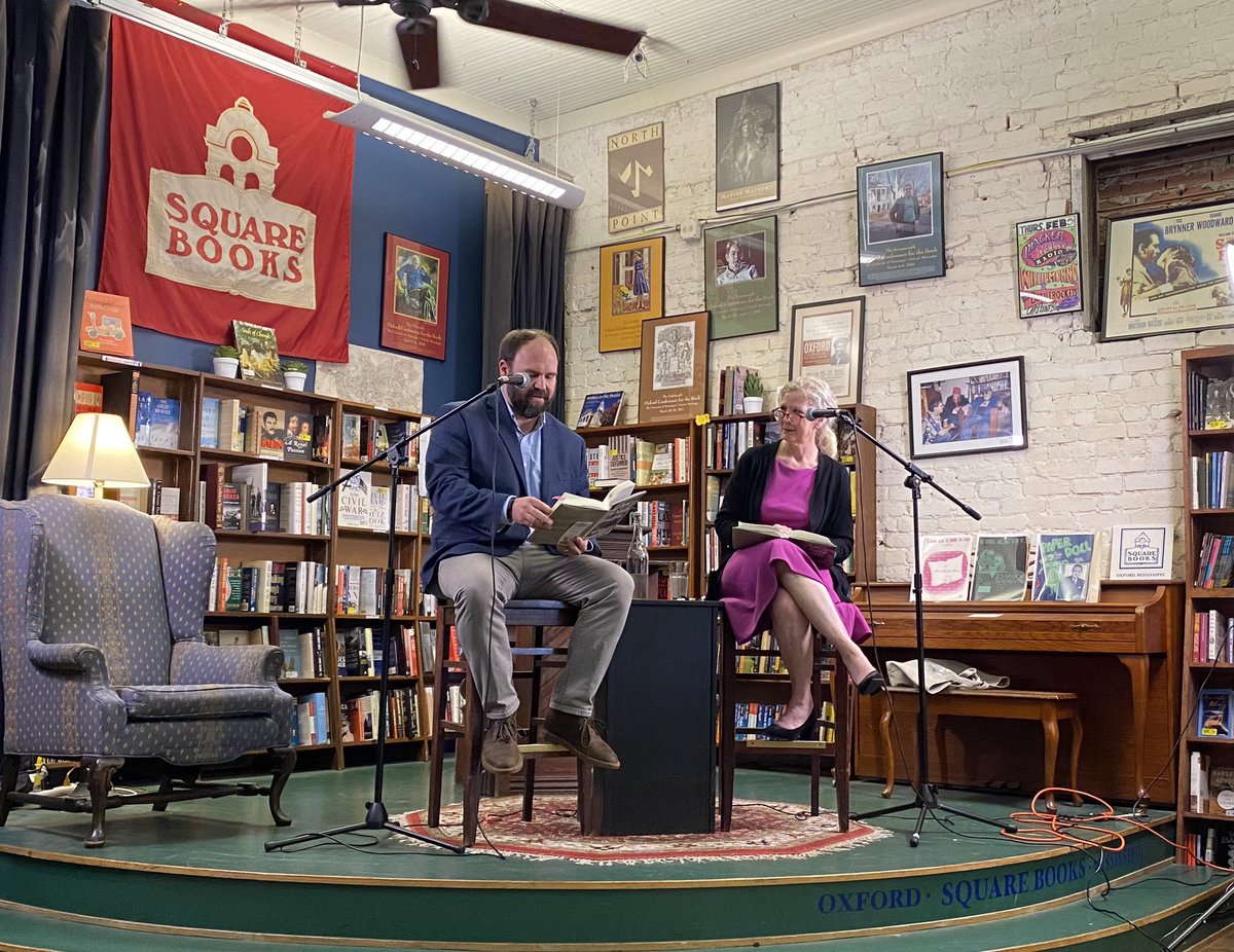 Thanks to so many family, friends and @umhistory colleagues for coming out to my talk @SquareBooks last night. Thanks to the Square Books team for making the event possible, and particularly to @SouthernStudies’ Katie McKee for speaking with me. I’m grateful to you all.
