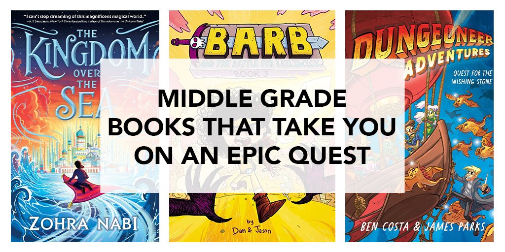 Do you have a kid who LOVES quests? Then check out our 'Middle Grade Books that Take you on an Epic Quest' roundup here: spr.ly/6011jWfSH
