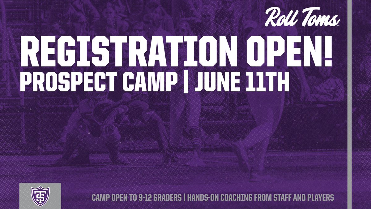 ❗️Learn from the best coaches in the game❗️ Join us for a prospect camp on June 11th! Registration is open NOW for all 9-12th graders. tinyurl.com/3j39drk4 #RollToms