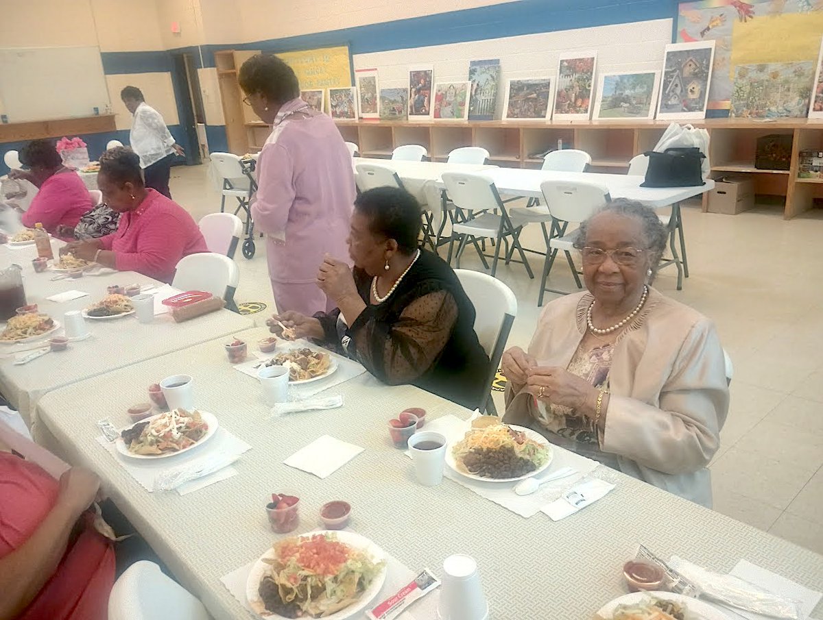 Happy Birthday Ms. Louise White Hedgeman Gray, a member of our Southern Albemarle Community Center at the B.F. Yancey School Community Center in Esmont. She turned 93 last Thursday and still drives herself to the center! #OAM2024 #powerofconnection